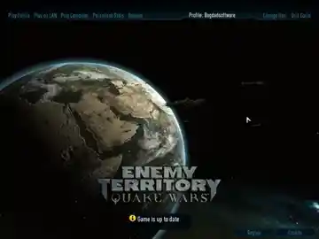 Enemy Territory Quake Wars (USA) screen shot title
